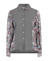 Connor & Blake Woman Shirt Grey Size Xl Viscose In Grey