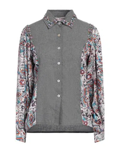 Connor & Blake Woman Shirt Grey Size Xl Viscose