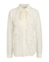 Connor & Blake Woman Shirt Ivory Size M Nylon In White