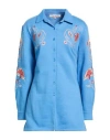 Connor & Blake Woman Shirt Light Blue Size Xl Cotton