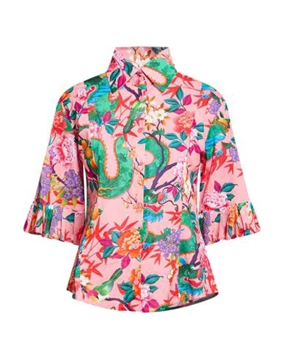 Connor & Blake Woman Shirt Pink Size Xl Cotton