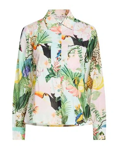 Connor & Blake Woman Shirt Pink Size Xl Viscose In Multi