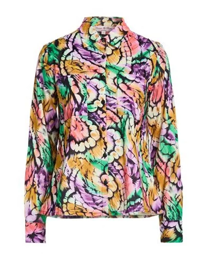 Connor & Blake Woman Shirt Purple Size Xl Cotton In Multi