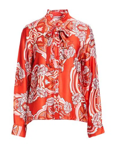 Connor & Blake Woman Shirt Red Size Xs Viscose