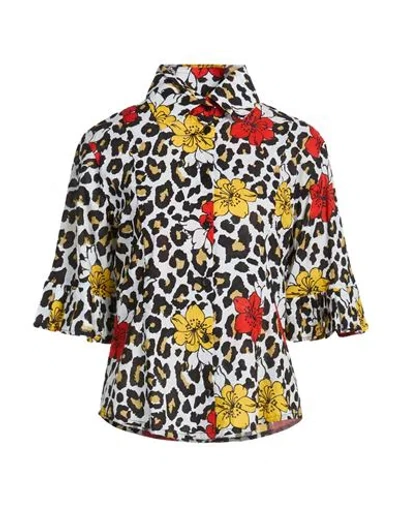 Connor & Blake Woman Shirt White Size Xl Cotton In Multi