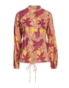 Connor & Blake Woman Shirt Yellow Size S Viscose In Yellow