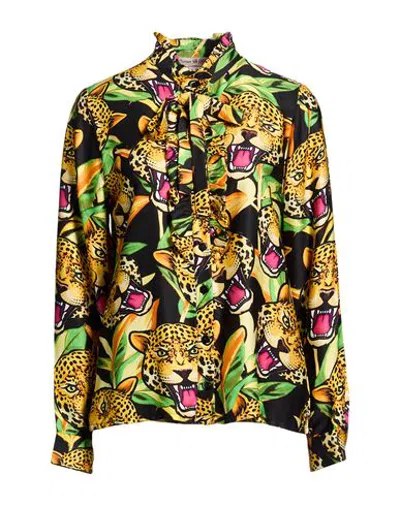Connor & Blake Woman Shirt Yellow Size Xs Viscose In Multi