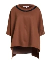 Connor & Blake Woman Sweatshirt Brown Size M Cotton