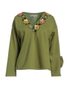 Connor & Blake Woman Sweatshirt Lime Green Size M Cotton In Green