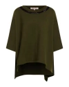 Connor & Blake Woman Sweatshirt Military Green Size M Cotton