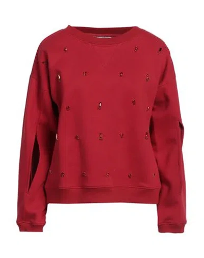 Connor & Blake Woman Sweatshirt Red Size M Cotton