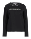 Connor & Blake Woman T-shirt Black Size S Cotton
