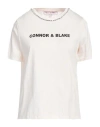 Connor & Blake Woman T-shirt Off White Size S Cotton In Off White