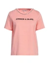 Connor & Blake Woman T-shirt Salmon Pink Size S Cotton
