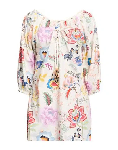 Connor & Blake Woman Top Beige Size L Cotton In Multi