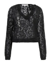 Connor & Blake Woman Top Black Size L Cotton In Black