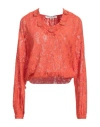 Connor & Blake Woman Top Orange Size L Cotton