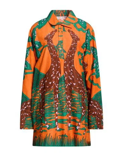 Connor & Blake Woman Top Orange Size M Cotton