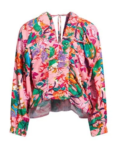 Connor & Blake Woman Top Pink Size L Cotton