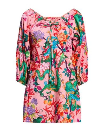 Connor & Blake Woman Top Pink Size L Cotton