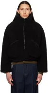 Connor Mcknight Zip-pocket Fleece Jacket In Black