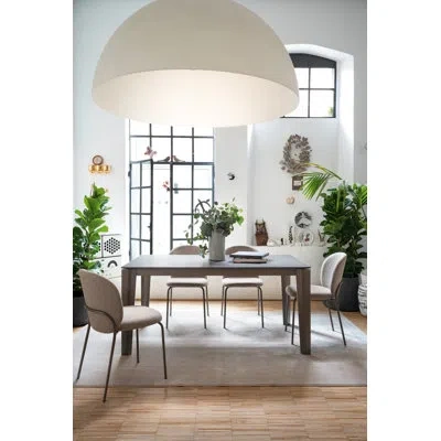 Connubia Band Extendable Tables In Matte Lava;vulcano