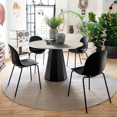 Connubia Dix Fixed Tables In Matte Black,clay
