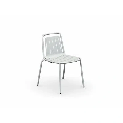 Connubia Easy Metal Outdoor Chair In Matt Optic White