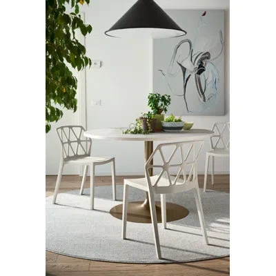 Connubia Planet Fixed Tables In Matte Lava,clay