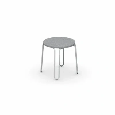 Connubia Stulle Round Outdoor Coffee Table With Metal Frame In White