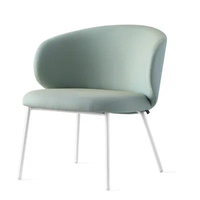 Connubia Tuka Upholstered Outdoor Lounge Chair With Metal Frame In Thyme Green