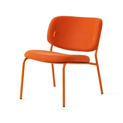 Connubia Yo! Upholstered Lounge Chair With Metal Frame In Orange