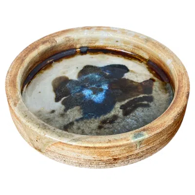 Pre-owned Conny Walther Mid-century Modern Danish Studio Pottery Bowl By , 1960s In Brown