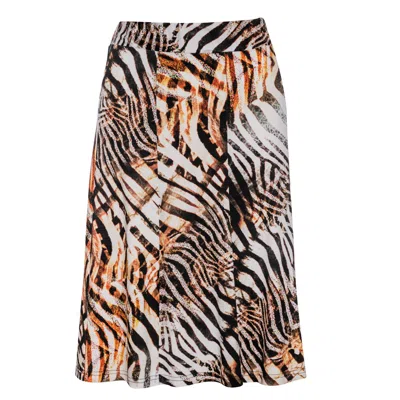 Conquista Women's Animal Print Cloche Skirt In Multi