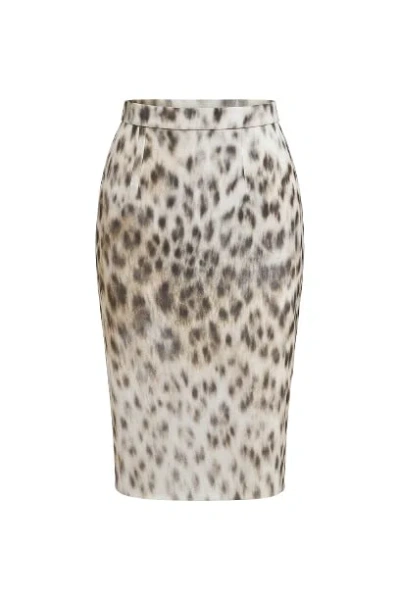 Conquista Women's Animal Print Pencil Skirt