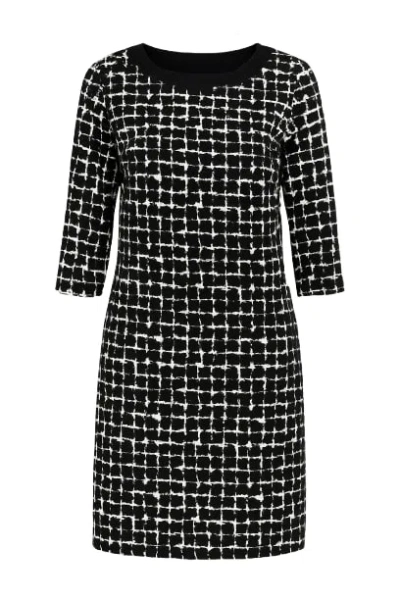 Conquista Women's Black & White Sack Dress