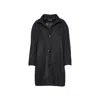 Conquista Women's Black Blend  Coat By  In Black