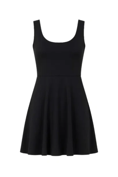 Conquista Women's Black Bow Detail Skater Dress 2young
