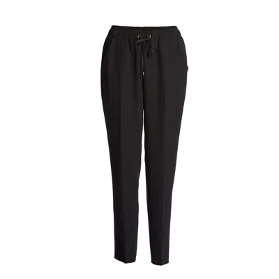 Conquista Women's Black Crepe Pants By