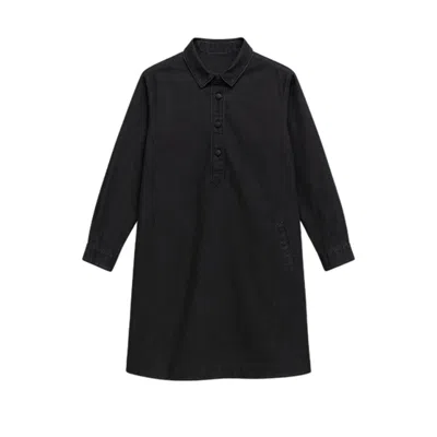 Conquista Women's Black Denim Shirt Dress
