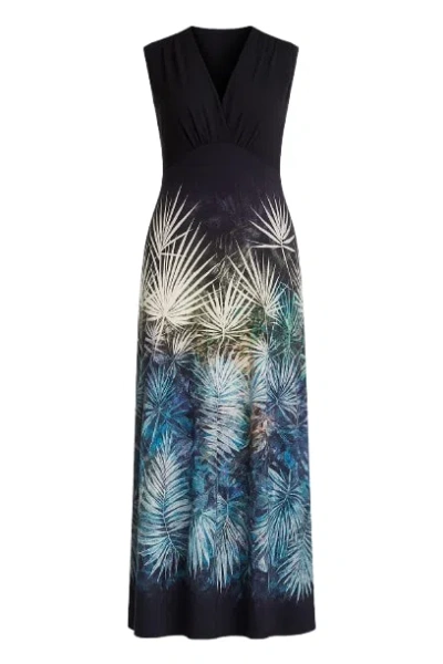 Conquista Women's Black Empire Waist Maxi Dress