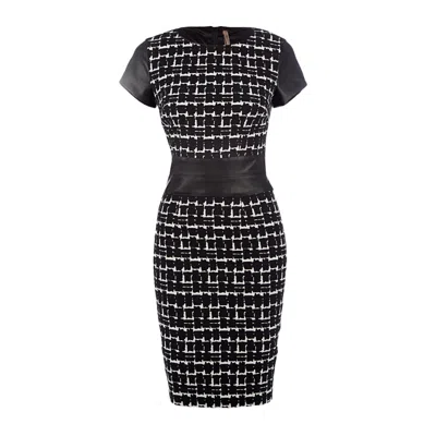 Conquista Women's Black Fitted Winter Dress