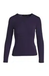 Conquista Women's Black Ink Colour Jersey Top In Black