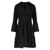 CONQUISTA WOMEN'S BLACK JERSEY TIERED DRESS