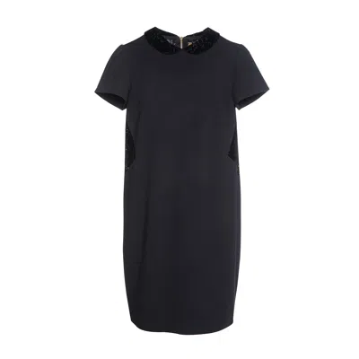 Conquista Women's Black Lace Detail Dress