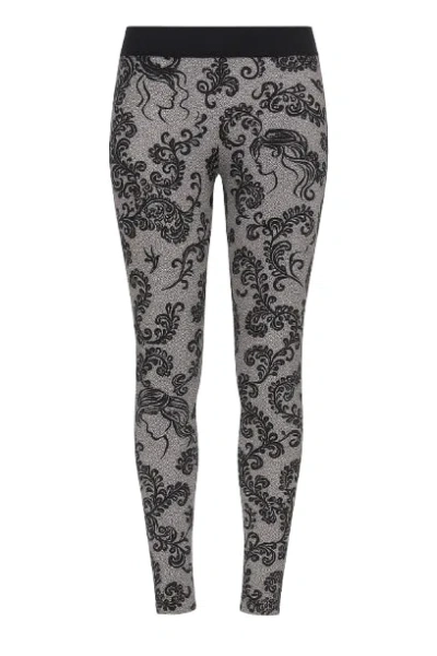 Conquista Women's Black Lace Leggings