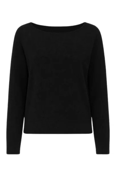 Conquista Women's Black Low Back Top
