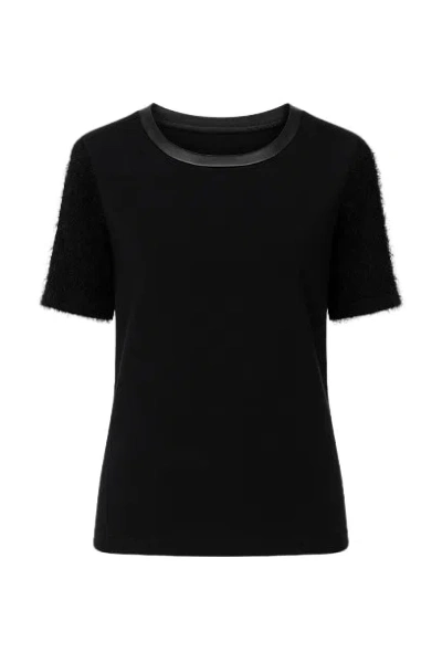 Conquista Women's Black Panel Detail Top