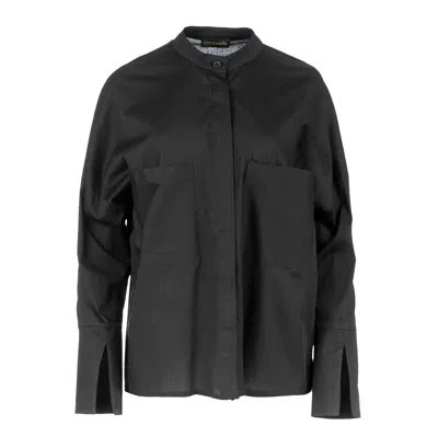 Conquista Women's Black Pocket Detail Shirt