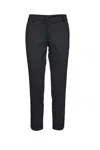 Conquista Women's Black Print Punto Di Roma Pants In Black